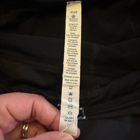 Lululemon Athletica Black Activewear Skort With Pleated Back & Built-In Shorts - Picture 3 of 5